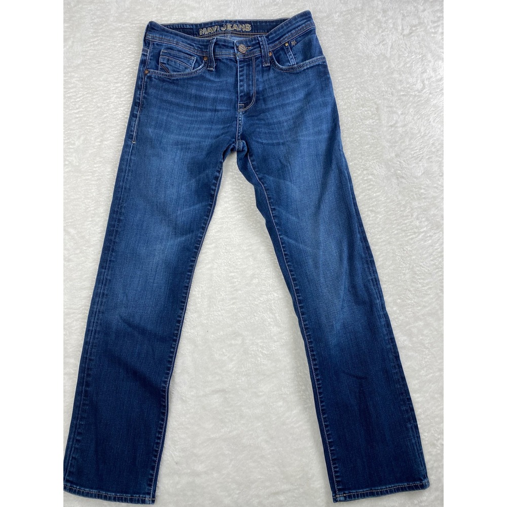 Men's Mavi Jeans Straight Leg Dark Wash Denim Everyday Casual Pants‎ Size 29x32